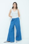 PANTALONE AMPIO COULISSE CHAMBRAY JEANS